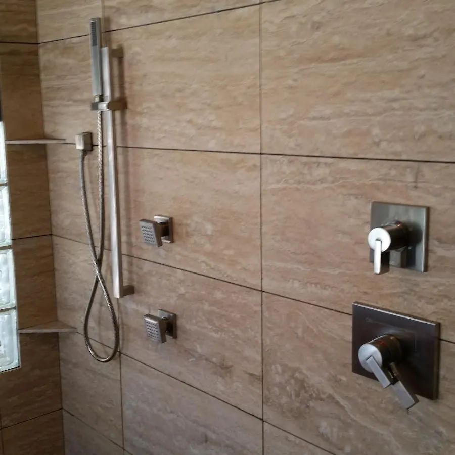 Shower fixture installation for Water Heater Replacement in Haddon
